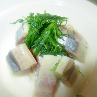 おかひじきの秋刀魚サラダグリル